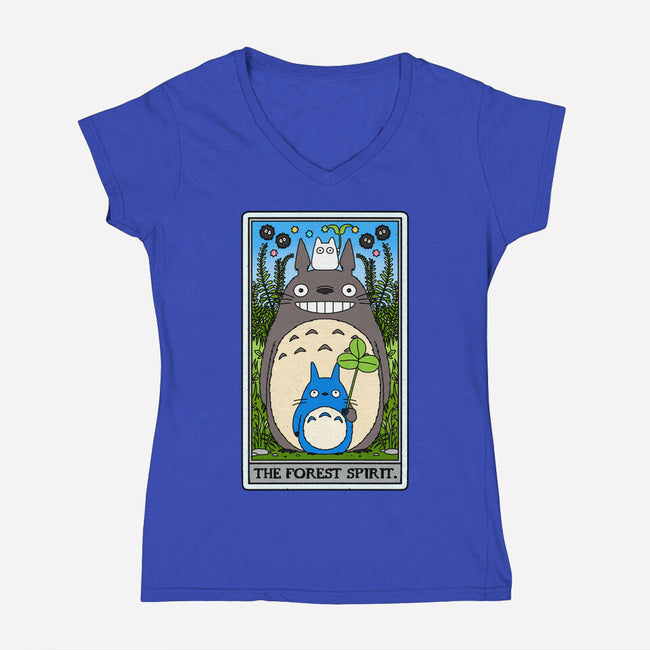 The Forest Spirit Tarot-Womens-V-Neck-Tee-drbutler