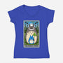 The Forest Spirit Tarot-Womens-V-Neck-Tee-drbutler