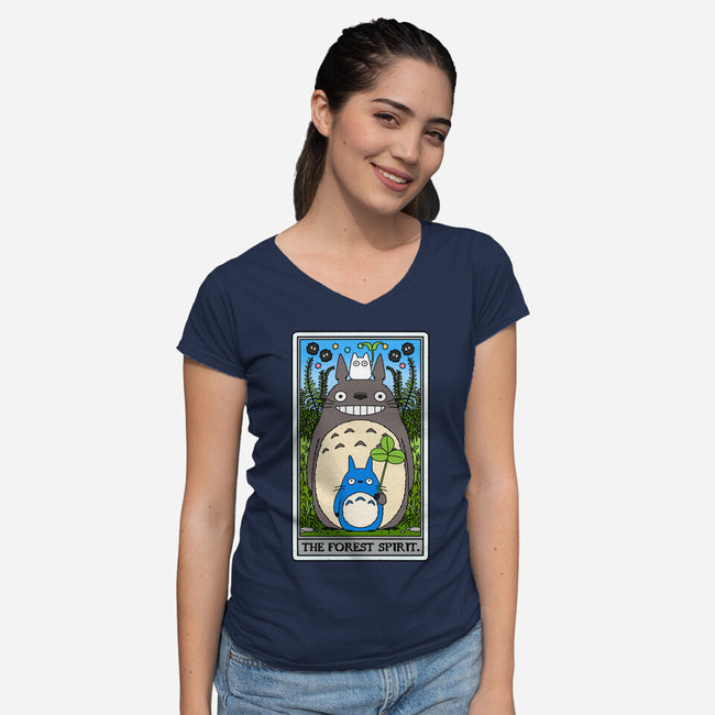 The Forest Spirit Tarot-Womens-V-Neck-Tee-drbutler