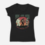 Hide And Seek Anti Social Club-Womens-V-Neck-Tee-glitchygorilla