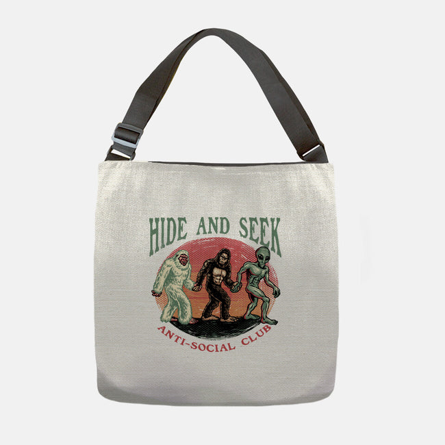 Hide And Seek Anti Social Club-None-Adjustable Tote-Bag-glitchygorilla