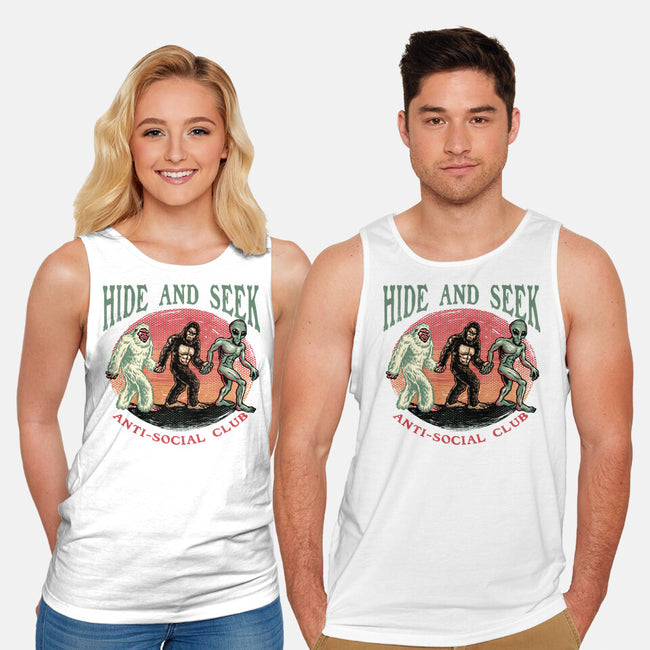 Hide And Seek Anti Social Club-Unisex-Basic-Tank-glitchygorilla