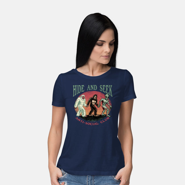 Hide And Seek Anti Social Club-Womens-Basic-Tee-glitchygorilla