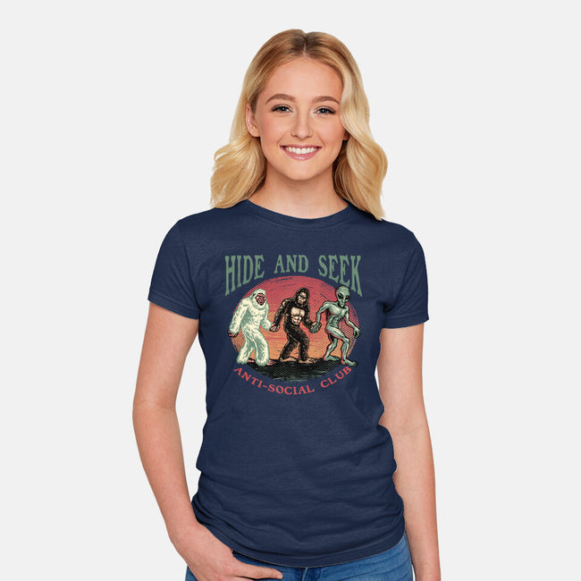 Hide And Seek Anti Social Club-Womens-Fitted-Tee-glitchygorilla