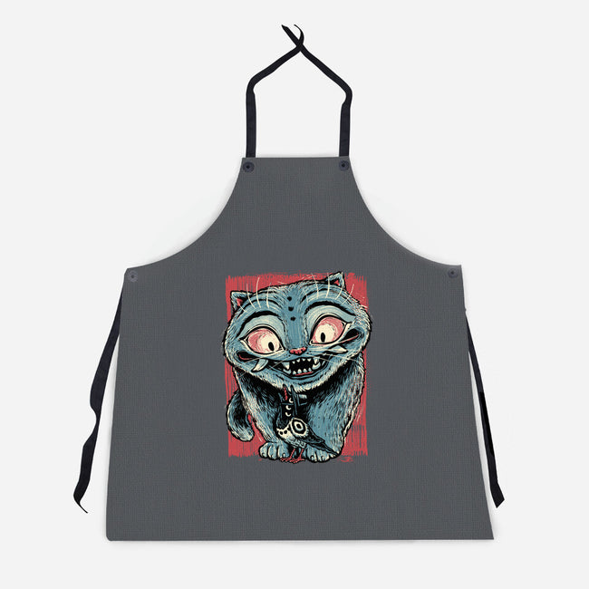 Tiger And Crow Duo-Unisex-Kitchen-Apron-glitchygorilla