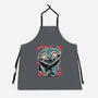 Tiger And Crow Duo-Unisex-Kitchen-Apron-glitchygorilla