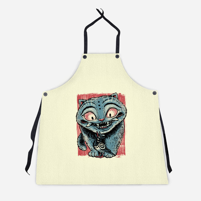 Tiger And Crow Duo-Unisex-Kitchen-Apron-glitchygorilla