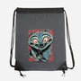 Tiger And Crow Duo-None-Drawstring-Bag-glitchygorilla