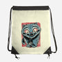 Tiger And Crow Duo-None-Drawstring-Bag-glitchygorilla