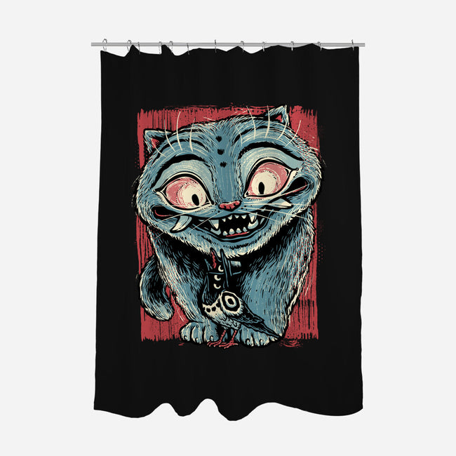 Tiger And Crow Duo-None-Polyester-Shower Curtain-glitchygorilla