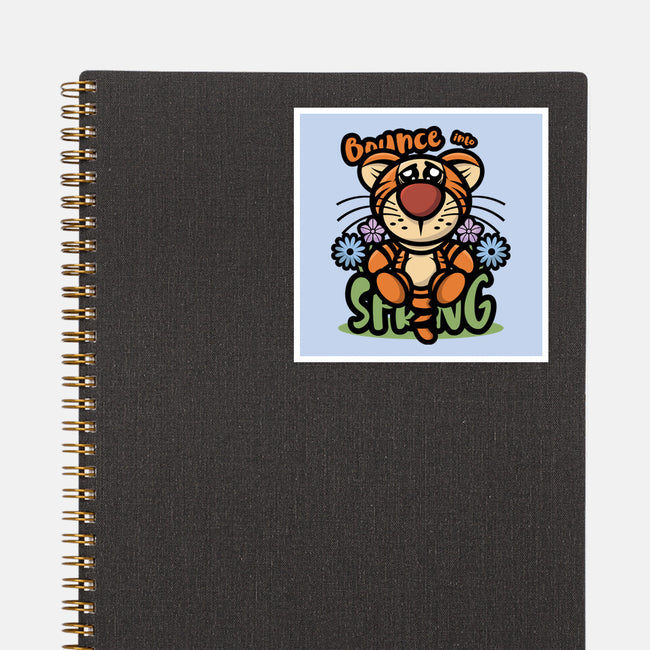 Bounce Into Spring-None-Glossy-Sticker-jrberger