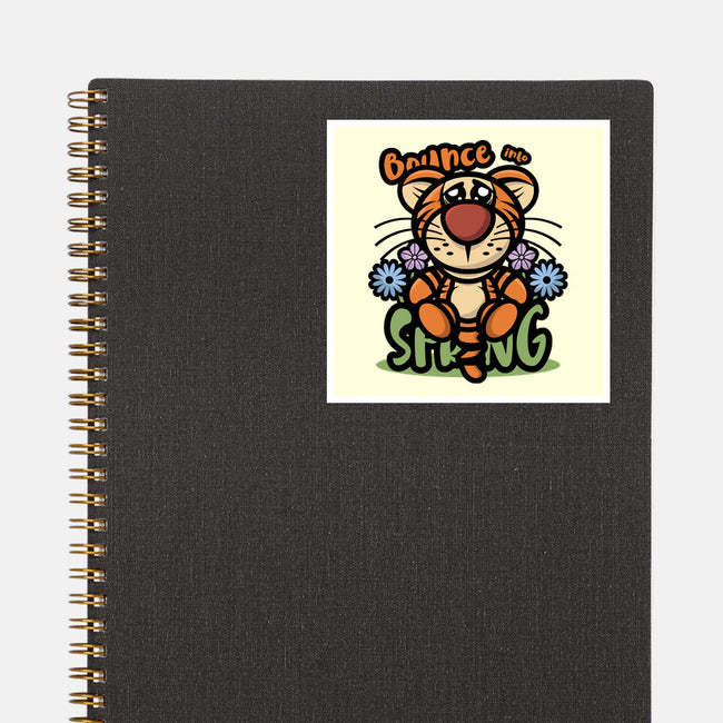 Bounce Into Spring-None-Glossy-Sticker-jrberger