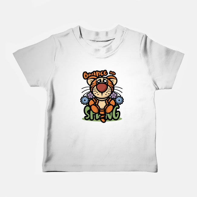 Bounce Into Spring-Baby-Basic-Tee-jrberger