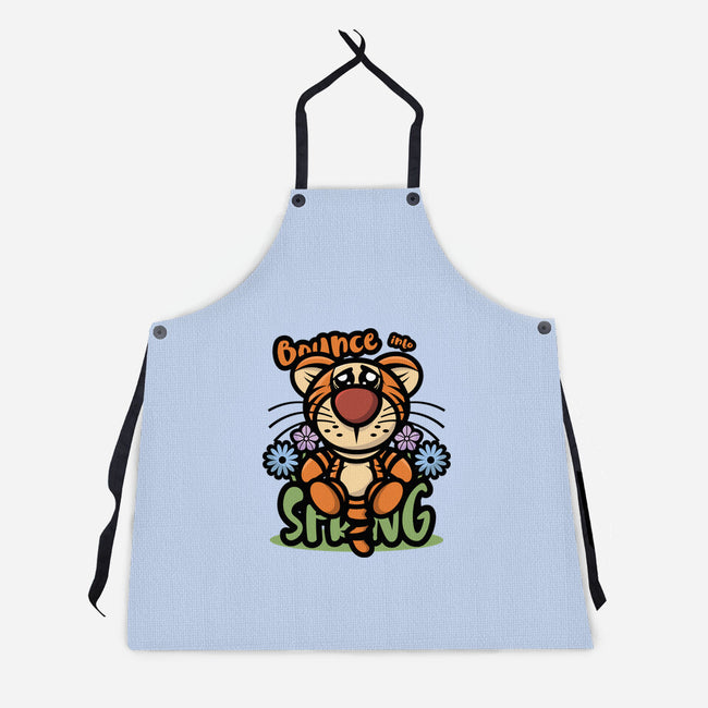 Bounce Into Spring-Unisex-Kitchen-Apron-jrberger