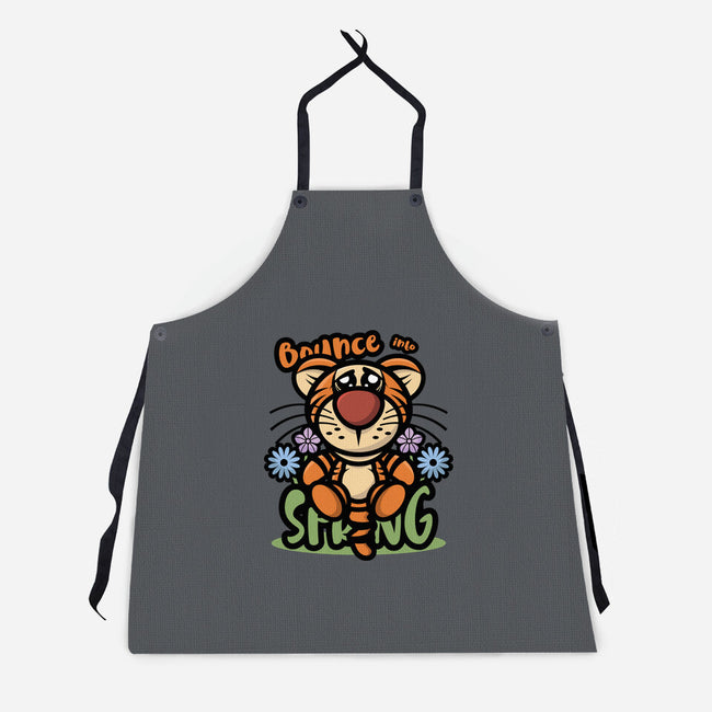 Bounce Into Spring-Unisex-Kitchen-Apron-jrberger