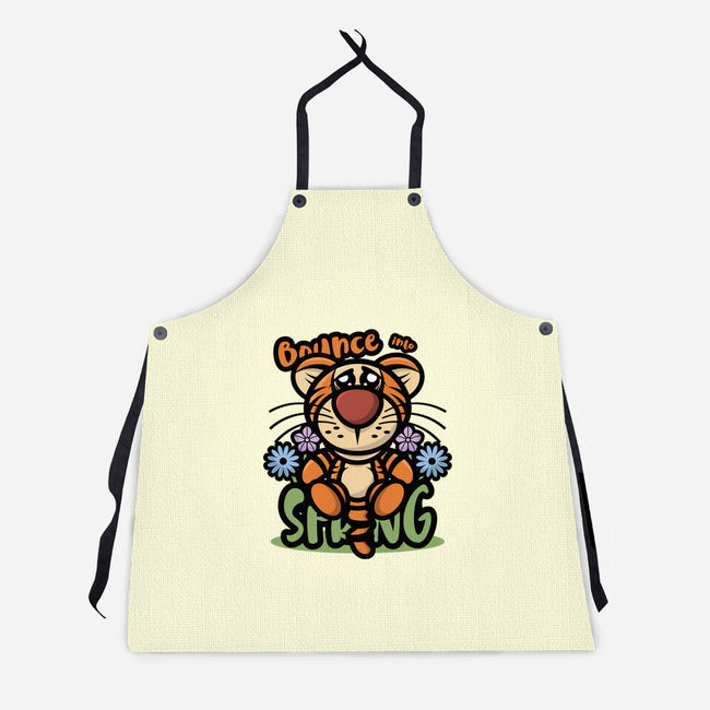 Bounce Into Spring-Unisex-Kitchen-Apron-jrberger