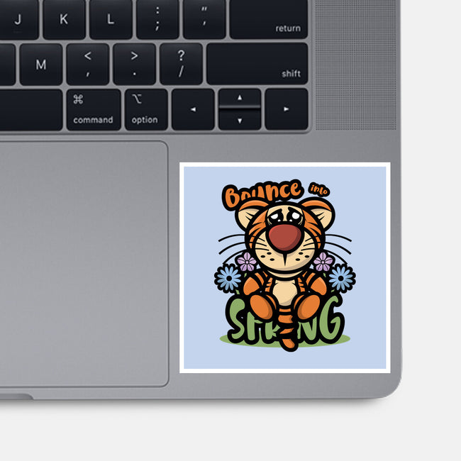 Bounce Into Spring-None-Glossy-Sticker-jrberger