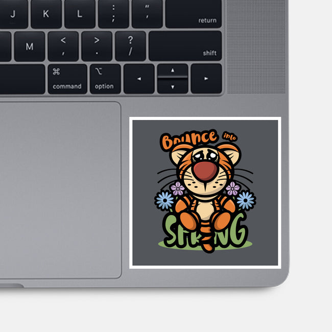 Bounce Into Spring-None-Glossy-Sticker-jrberger