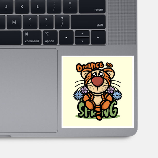 Bounce Into Spring-None-Glossy-Sticker-jrberger