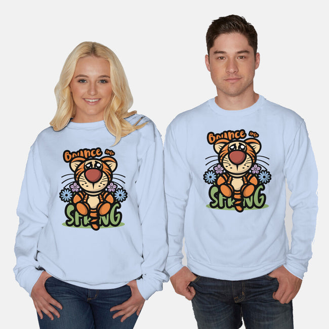 Bounce Into Spring-Unisex-Crew Neck-Sweatshirt-jrberger