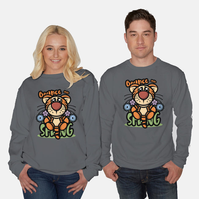 Bounce Into Spring-Unisex-Crew Neck-Sweatshirt-jrberger
