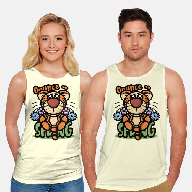 Bounce Into Spring-Unisex-Basic-Tank-jrberger
