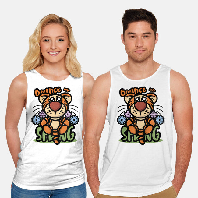 Bounce Into Spring-Unisex-Basic-Tank-jrberger