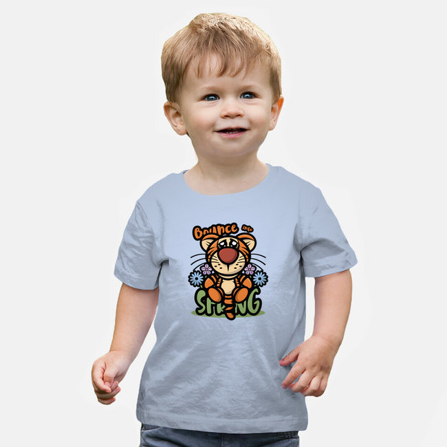 Bounce Into Spring-Baby-Basic-Tee-jrberger