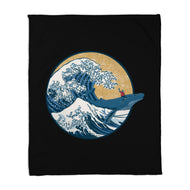 Great Wave Great Beast-None-Fleece-Blanket-SeamusAran