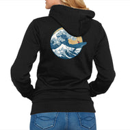 Great Wave Great Beast-Unisex-Zip-Up-Sweatshirt-SeamusAran