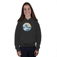 Great Wave Great Beast-Youth-Pullover-Sweatshirt-SeamusAran