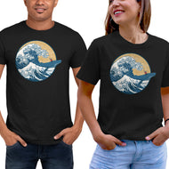 Great Wave Great Beast-Unisex-Basic-Tee-SeamusAran
