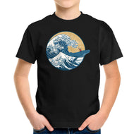 Great Wave Great Beast-Youth-Basic-Tee-SeamusAran