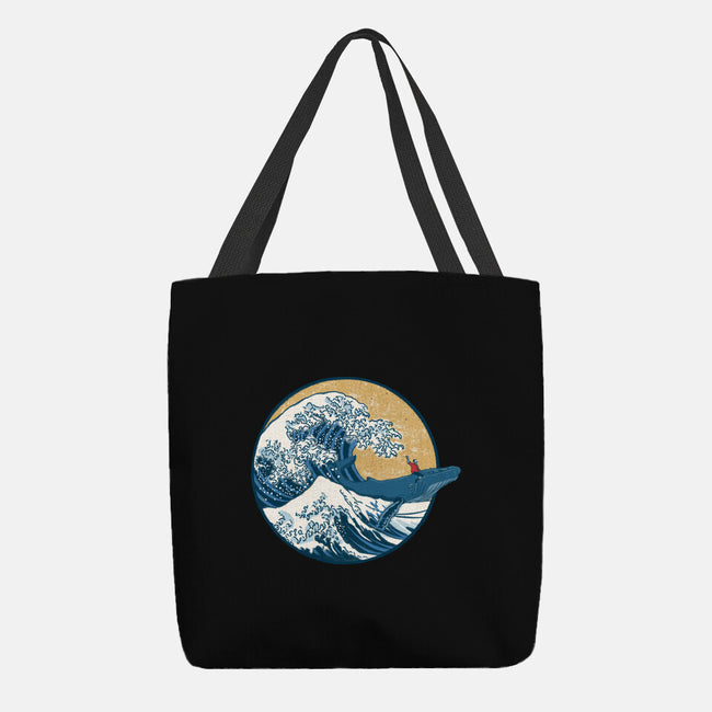 Great Wave Great Beast-None-Basic Tote-Bag-SeamusAran
