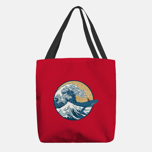 Great Wave Great Beast-None-Basic Tote-Bag-SeamusAran