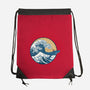 Great Wave Great Beast-None-Drawstring-Bag-SeamusAran