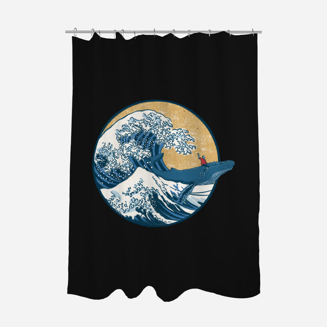 Great Wave Great Beast-None-Polyester-Shower Curtain-SeamusAran
