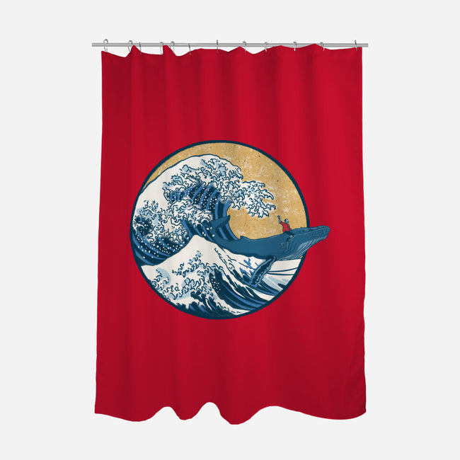 Great Wave Great Beast-None-Polyester-Shower Curtain-SeamusAran