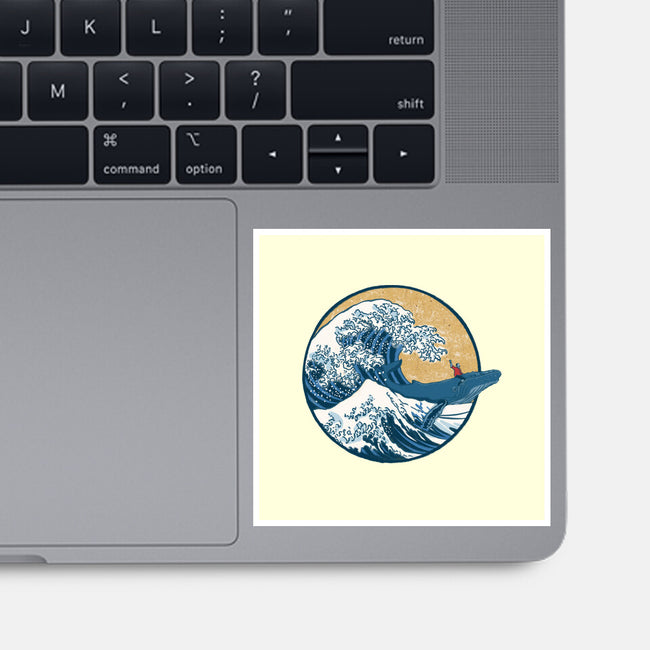 Great Wave Great Beast-None-Glossy-Sticker-SeamusAran