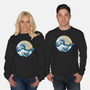 Great Wave Great Beast-Unisex-Crew Neck-Sweatshirt-SeamusAran
