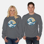 Great Wave Great Beast-Unisex-Crew Neck-Sweatshirt-SeamusAran