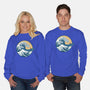 Great Wave Great Beast-Unisex-Crew Neck-Sweatshirt-SeamusAran