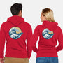 Great Wave Great Beast-Unisex-Zip-Up-Sweatshirt-SeamusAran