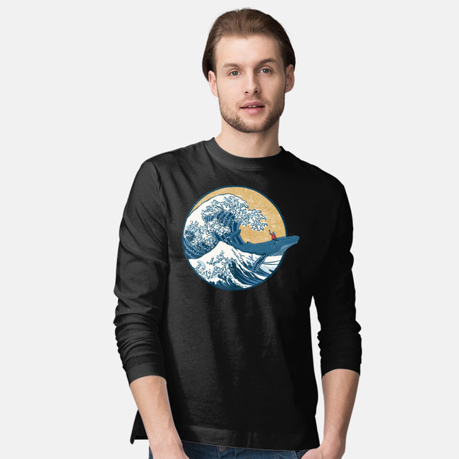 Great Wave Great Beast-Mens-Long Sleeved-Tee-SeamusAran