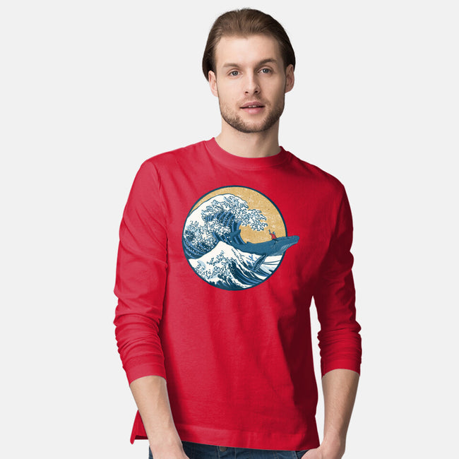 Great Wave Great Beast-Mens-Long Sleeved-Tee-SeamusAran