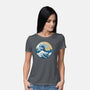 Great Wave Great Beast-Womens-Basic-Tee-SeamusAran