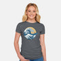 Great Wave Great Beast-Womens-Fitted-Tee-SeamusAran