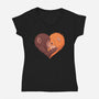 Punch Needs Cuddles-Womens-V-Neck-Tee-zybbhorn