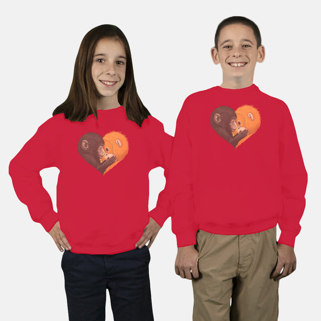 Punch Needs Cuddles-Youth-Crew Neck-Sweatshirt-zybbhorn