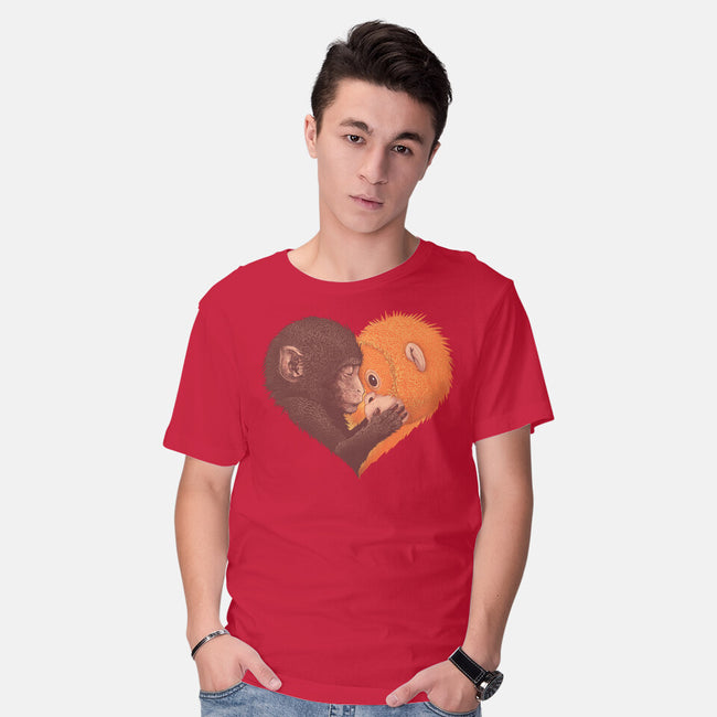 Punch Needs Cuddles-Mens-Basic-Tee-zybbhorn